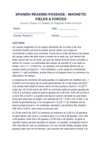 Magnetic Fields & Forces Spanish Reading Passage & Comprehension Questions sample page