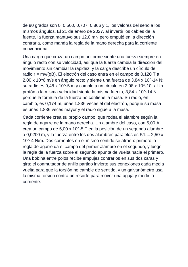Magnetic Fields & Forces Spanish Reading Passage & Comprehension Questions sample page