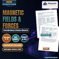 Magnetic Fields & Forces Vocabulary Choice Board cover