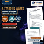 Mechanical & Standing Waves Spanish Reading Passage & Comprehension Questions cover