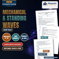 Mechanical & Standing Waves Spanish Unit Test cover