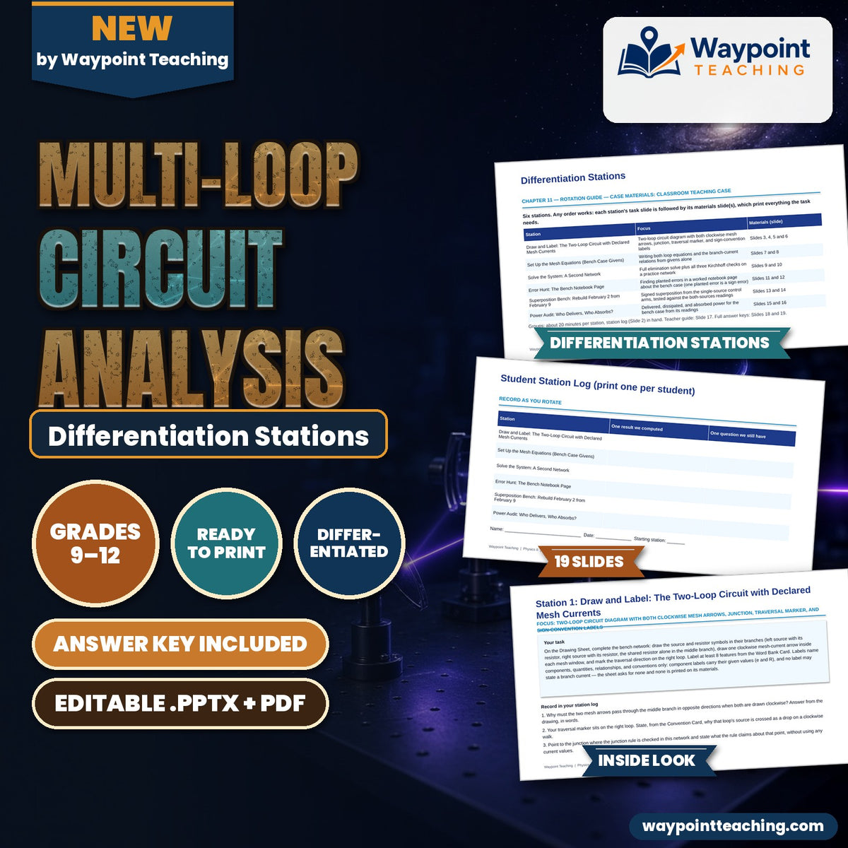 Multi-Loop Circuit Analysis Differentiation Stations cover