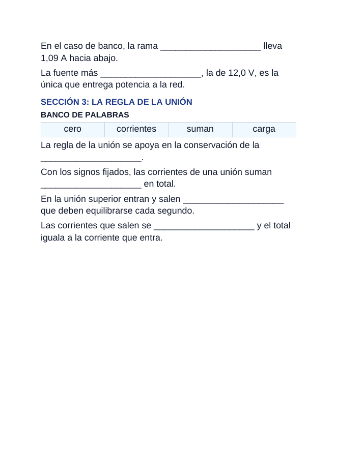 Multi-Loop Circuit Analysis Spanish Guided Notes sample page