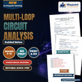 Multi-Loop Circuit Analysis Spanish Guided Notes cover