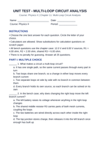 Multi-Loop Circuit Analysis Unit Test sample page