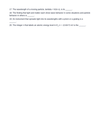 Quantum & Atomic Physics Fill-in-the-Blank Vocabulary Worksheet sample page