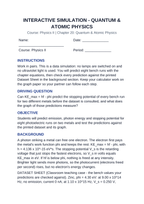 Quantum & Atomic Physics Interactive Simulation sample page