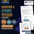 Quantum & Atomic Physics Lesson Quiz cover
