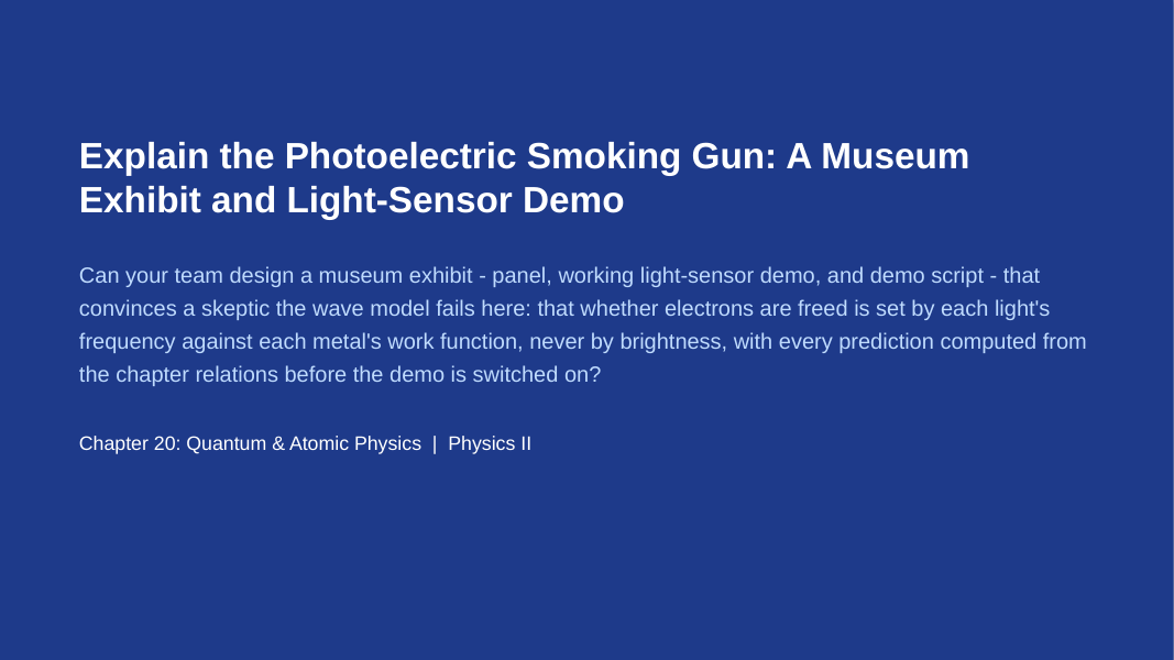 Quantum & Atomic Physics Project-Based Learning Activity sample page