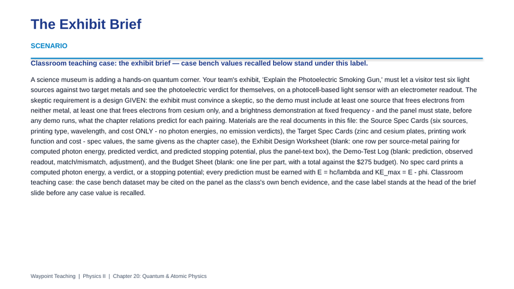Quantum & Atomic Physics Project-Based Learning Activity sample page