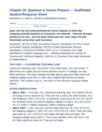 Quantum & Atomic Physics Scaffolded Phenomena-Based Lesson: Two Metals, One Slope: The Light Bench Student Response Sheet sample page