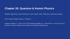 Quantum & Atomic Physics Slide Show Presentation sample page