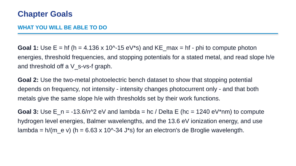 Quantum & Atomic Physics Slide Show Presentation sample page
