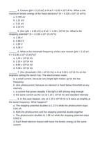 Quantum & Atomic Physics Unit Test sample page