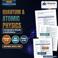 Quantum & Atomic Physics Vocabulary Words & Definitions cover
