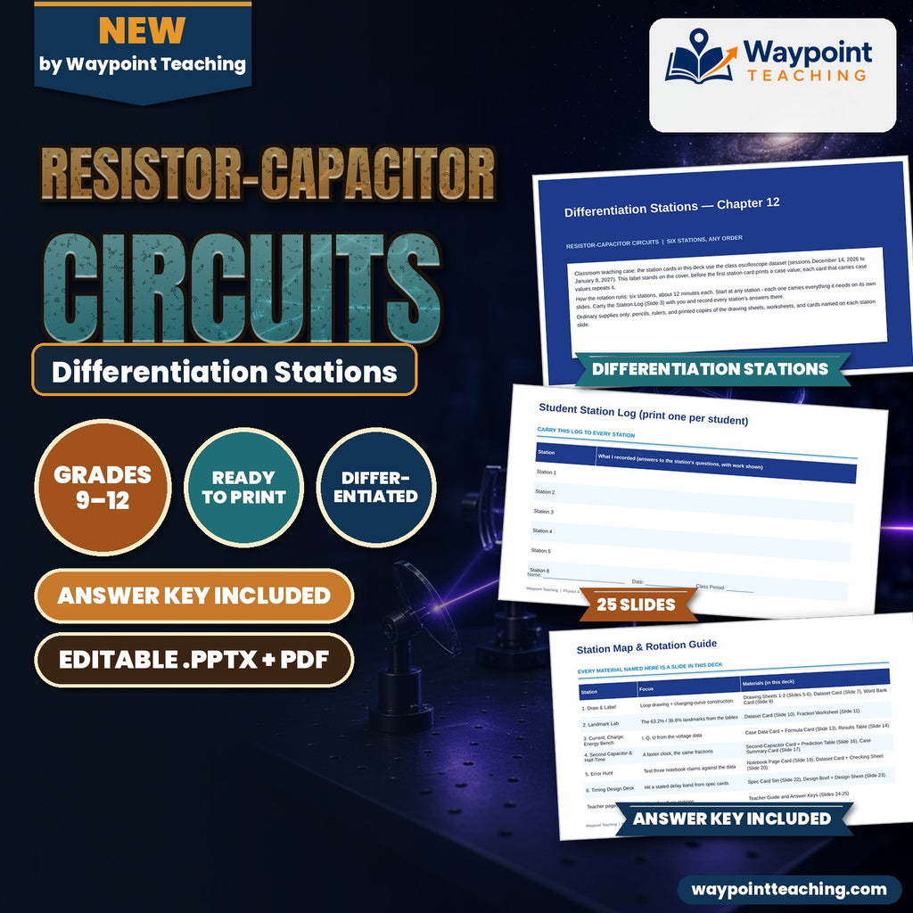 Resistor-Capacitor Circuits Differentiation Stations cover