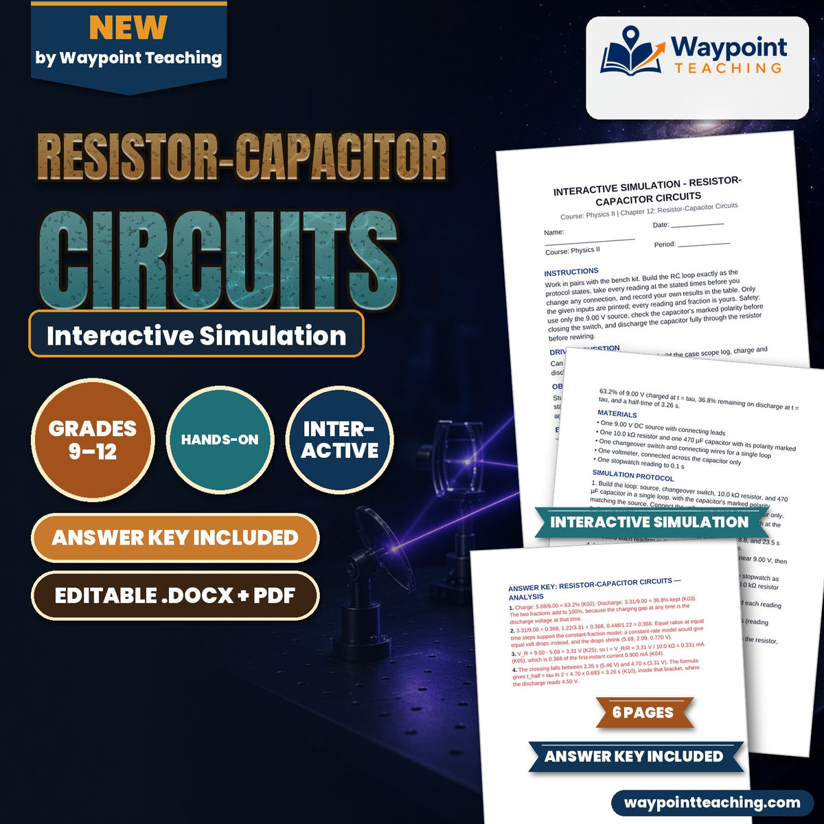 Resistor-Capacitor Circuits Interactive Simulation cover