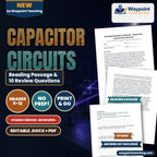 Resistor-Capacitor Circuits Spanish Reading Passage & Comprehension Questions cover