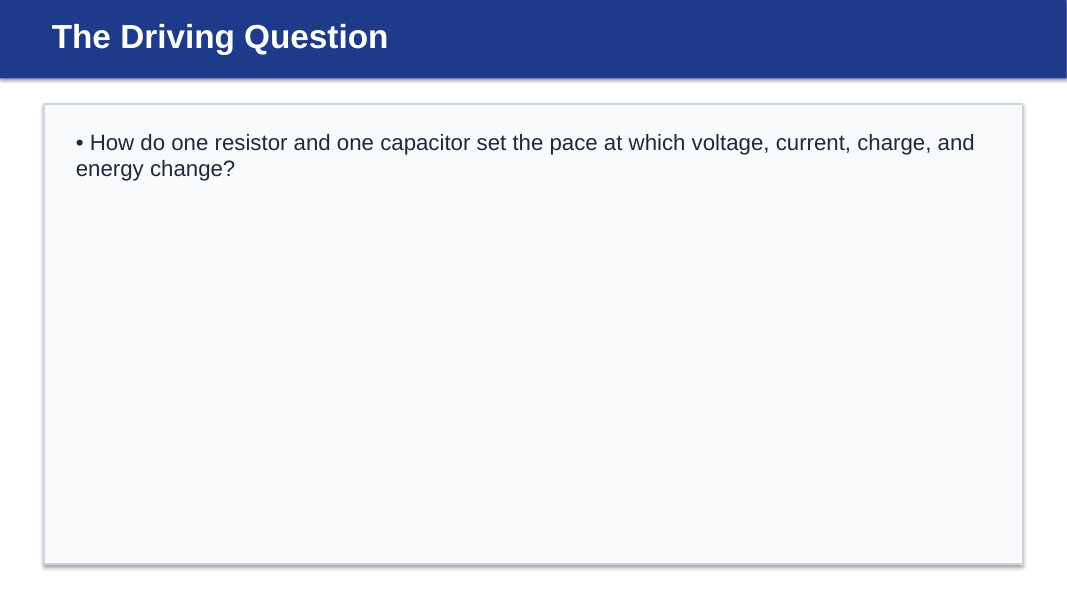 Resistor-Capacitor Circuits Substitute Slideshow & Teacher Guide sample page