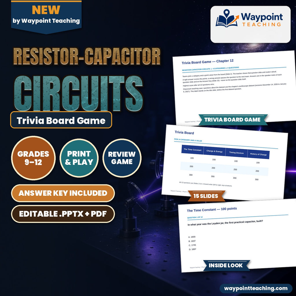 Resistor-Capacitor Circuits Trivia Board Game cover