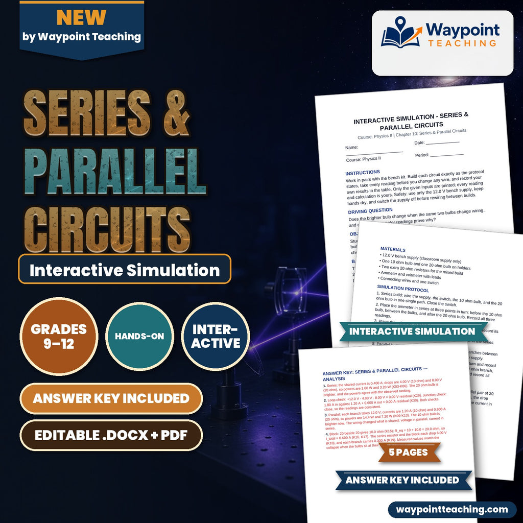 Series & Parallel Circuits Interactive Simulation cover
