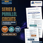 Series & Parallel Circuits Vocabulary Words & Definitions cover