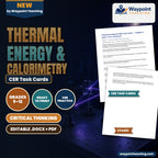 Thermal Energy & Calorimetry CER Task Cards cover