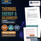 Thermal Energy & Calorimetry Critical Thinking Prompts cover