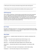 Thermal Energy & Calorimetry Phenomena-Based Lesson: The Calorimeter Shortfall: Where Did the Energy Go? Student Response Sheet sample page