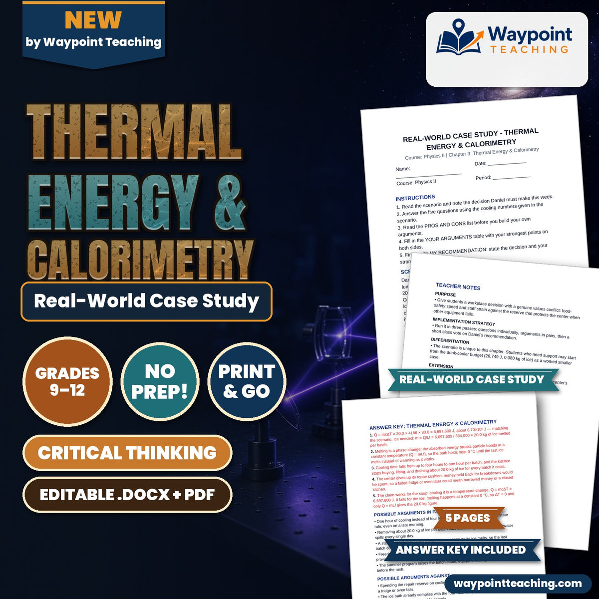 Thermal Energy & Calorimetry Real-World Case Study cover
