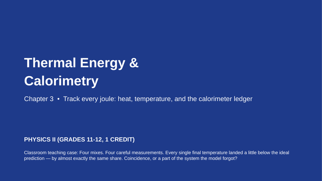 Thermal Energy & Calorimetry Slide Show Presentation sample page