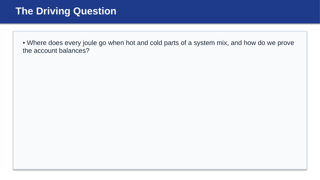 Thermal Energy & Calorimetry Substitute Slideshow & Teacher Guide sample page