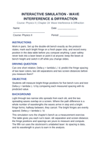 Wave Interference & Diffraction Interactive Simulation sample page