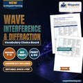 Wave Interference & Diffraction Vocabulary Choice Board cover