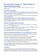 Motion Sensors & Experimental Uncertainty 5E Lesson Plan sample page
