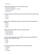 Motion Sensors & Experimental Uncertainty Lesson Quiz sample page