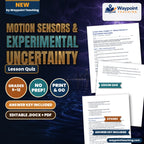 Motion Sensors & Experimental Uncertainty Lesson Quiz cover