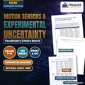 Motion Sensors & Experimental Uncertainty Vocabulary Choice Board cover