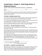 Multi-Stage Motion & Stopping Distance Guided Notes sample page