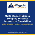 Multi-Stage Motion & Stopping Distance Interactive Simulation cover