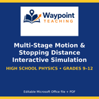 Multi-Stage Motion & Stopping Distance Interactive Simulation cover