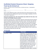 Multi-Stage Motion & Stopping Distance Scaffolded Phenomena-Based Lesson: Stopping Tests by the School Lot Student Response Sheet sample page