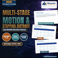 Multi-Stage Motion & Stopping Distance Sea Battle Review Game cover