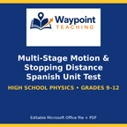Multi-Stage Motion & Stopping Distance Spanish Unit Test cover