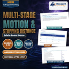 Multi-Stage Motion & Stopping Distance Trivia Board Game cover