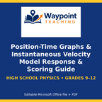 Position-Time Graphs & Instantaneous Velocity Model Response & Scoring Guide cover