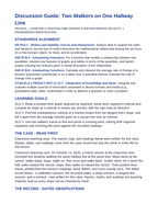 Position-Time Graphs & Instantaneous Velocity Phenomena-Based Lesson: Two Walkers on One Hallway Line Teacher Discussion Guide sample page