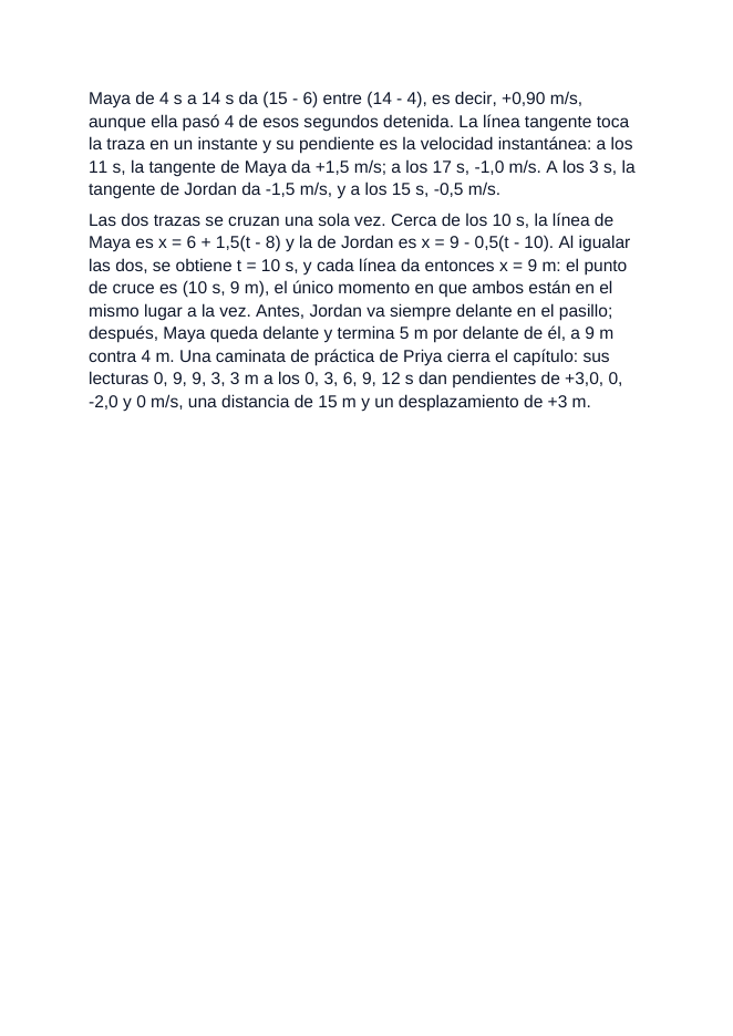 Position-Time Graphs & Instantaneous Velocity Spanish Reading Passage & Comprehension Questions sample page