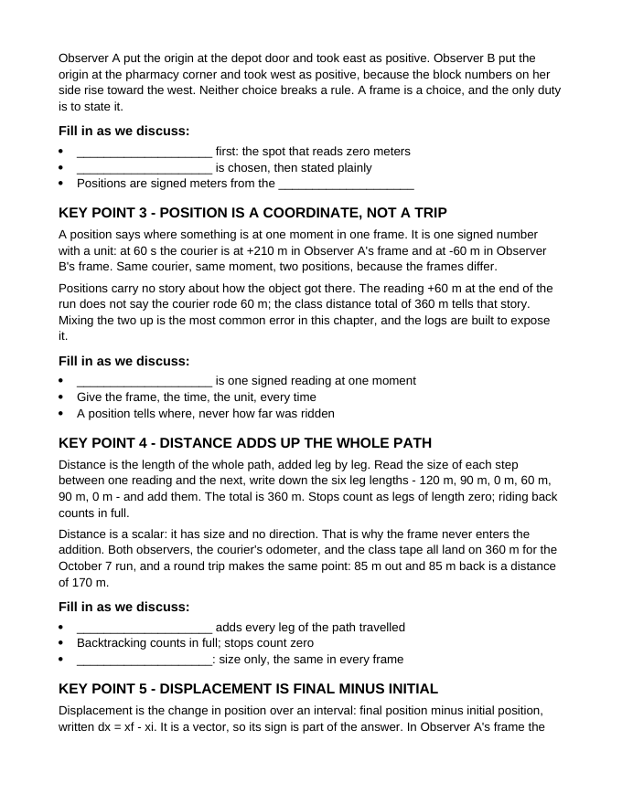 Reference Frames & Displacement Guided Notes sample page