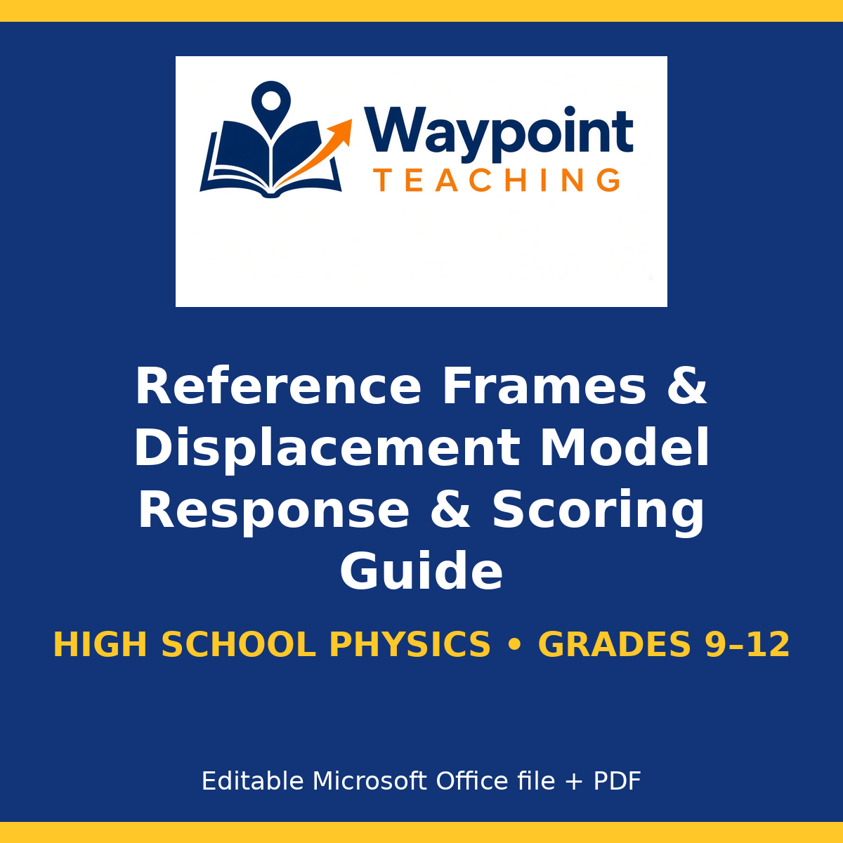 Reference Frames & Displacement Model Response & Scoring Guide cover